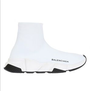 Balenciaga Speed Trainer Sneaker with Knit Sock Blanc Size 38